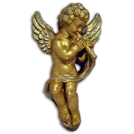L' ange Joueur de Flute doré
