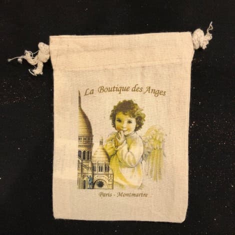 sac - coton - ange gardien - boutique des anges - pochon - pochette
