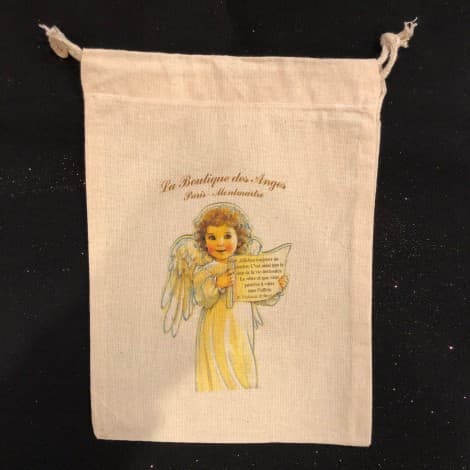 sac - coton - ange gardien - boutique des anges - pochon - pochette