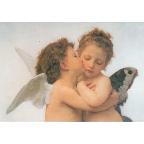 Bouguereau - The First Kiss Zoom 50 x 70 cm