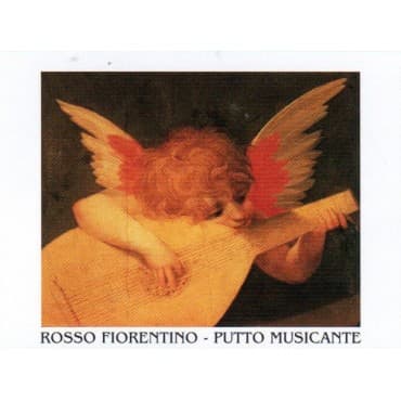 ROSSO FIORENTINO - Putto Musicante 50 x 70 cm